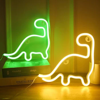 Dotyk Nástenné Svietidlo Domáce Dekorácie Dinosaurus, LED, Neónové Svetlá Farebné Home Party Stenu Spálne Žiarovka Na zapnutie/Vypnutie Žiarovky