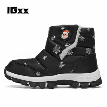 IGxx dieťa Santa claus topánky Vianočné Topánky Comouflage Farby Dieťa Chlapec Dievčatá, sneh, Zimné Topánky, Vianočné darčeky pre deti